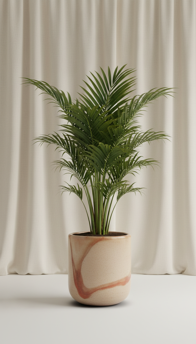 Emerald palm specimen planter