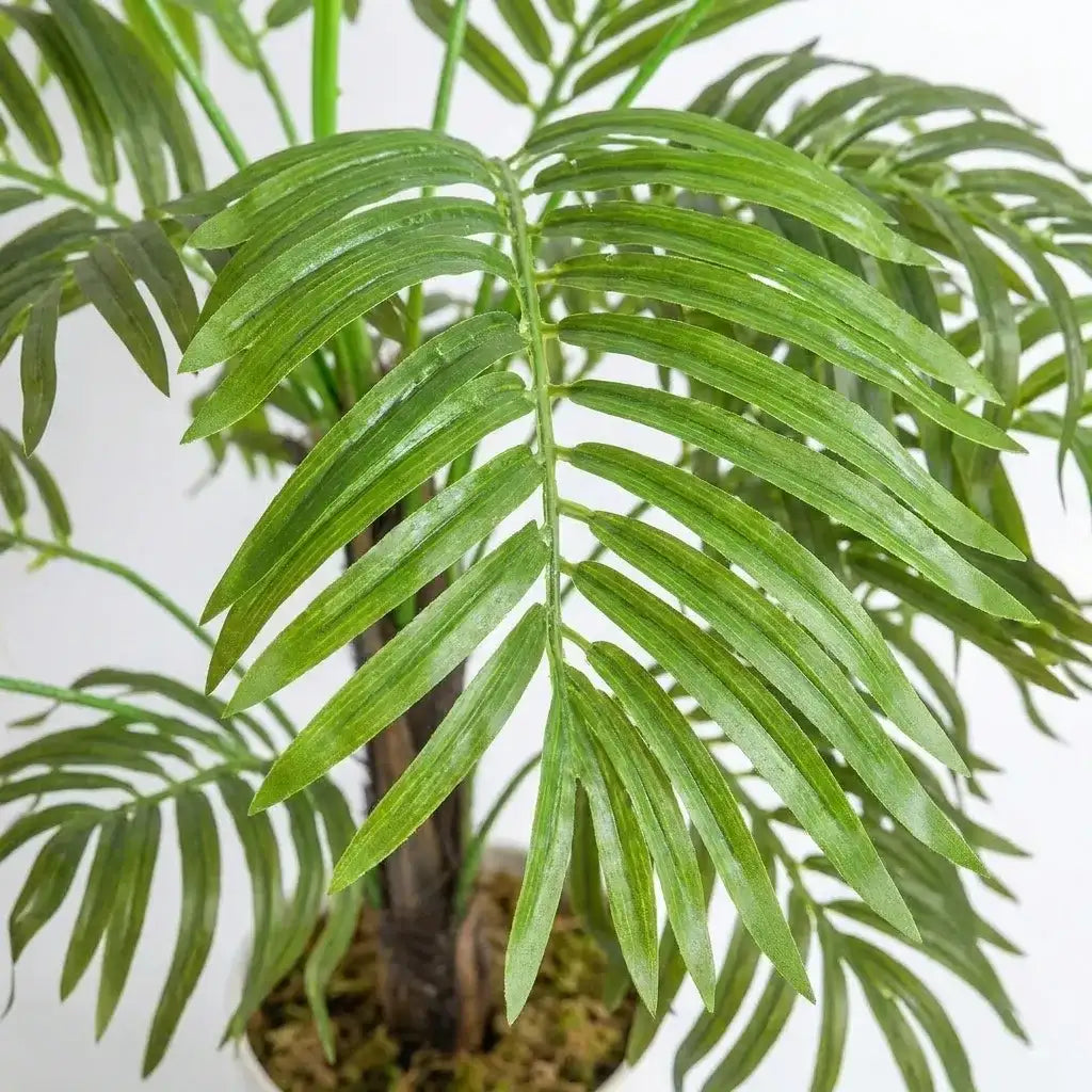 1.1m Decorative Artificial Green Palm Plant | Faux Tropical Indoor Decor