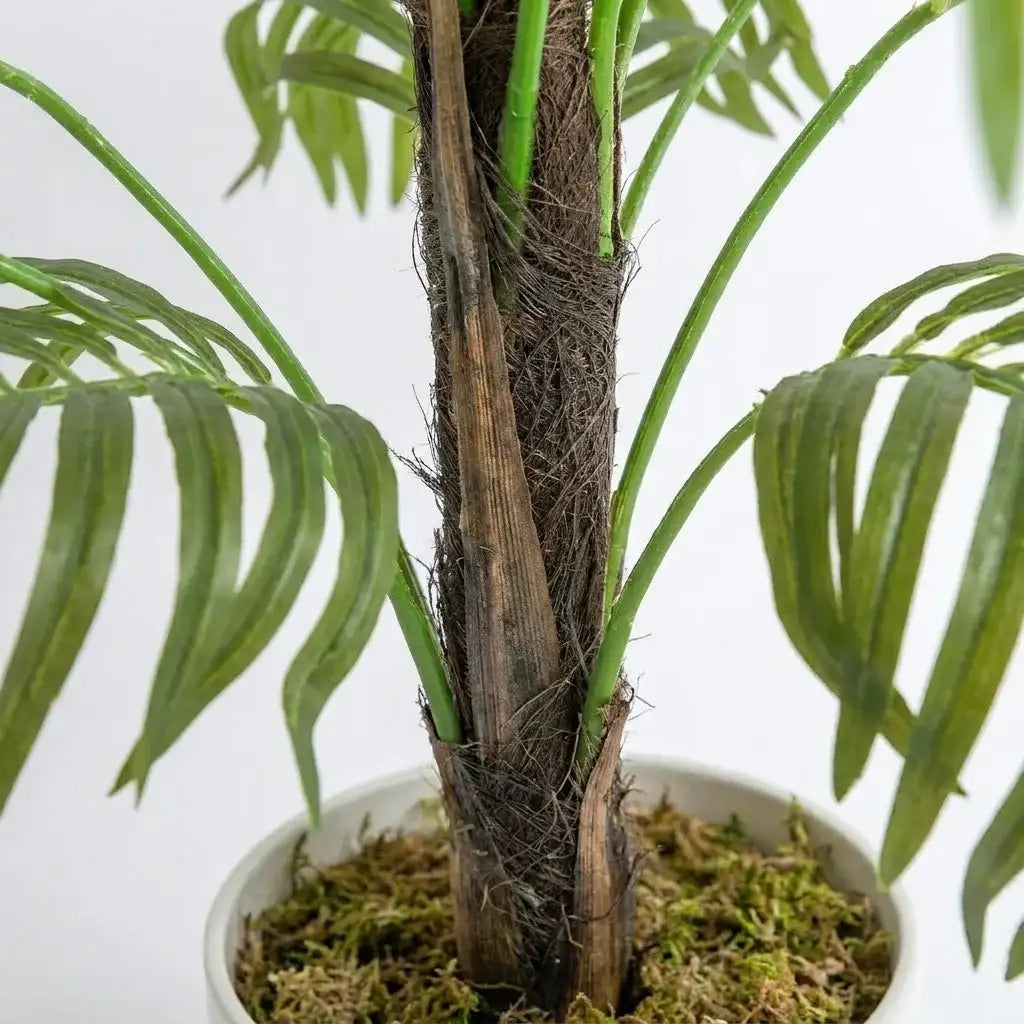 1.1m Decorative Artificial Green Palm Plant | Faux Tropical Indoor Decor