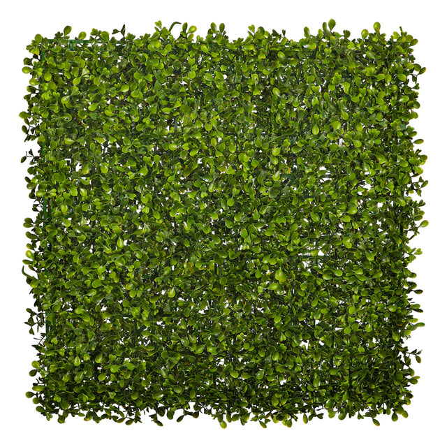 Artificial Topiary Hedge Plant Panels – UV Stabilized Faux Hedge Privacy Screen (50x50cm)