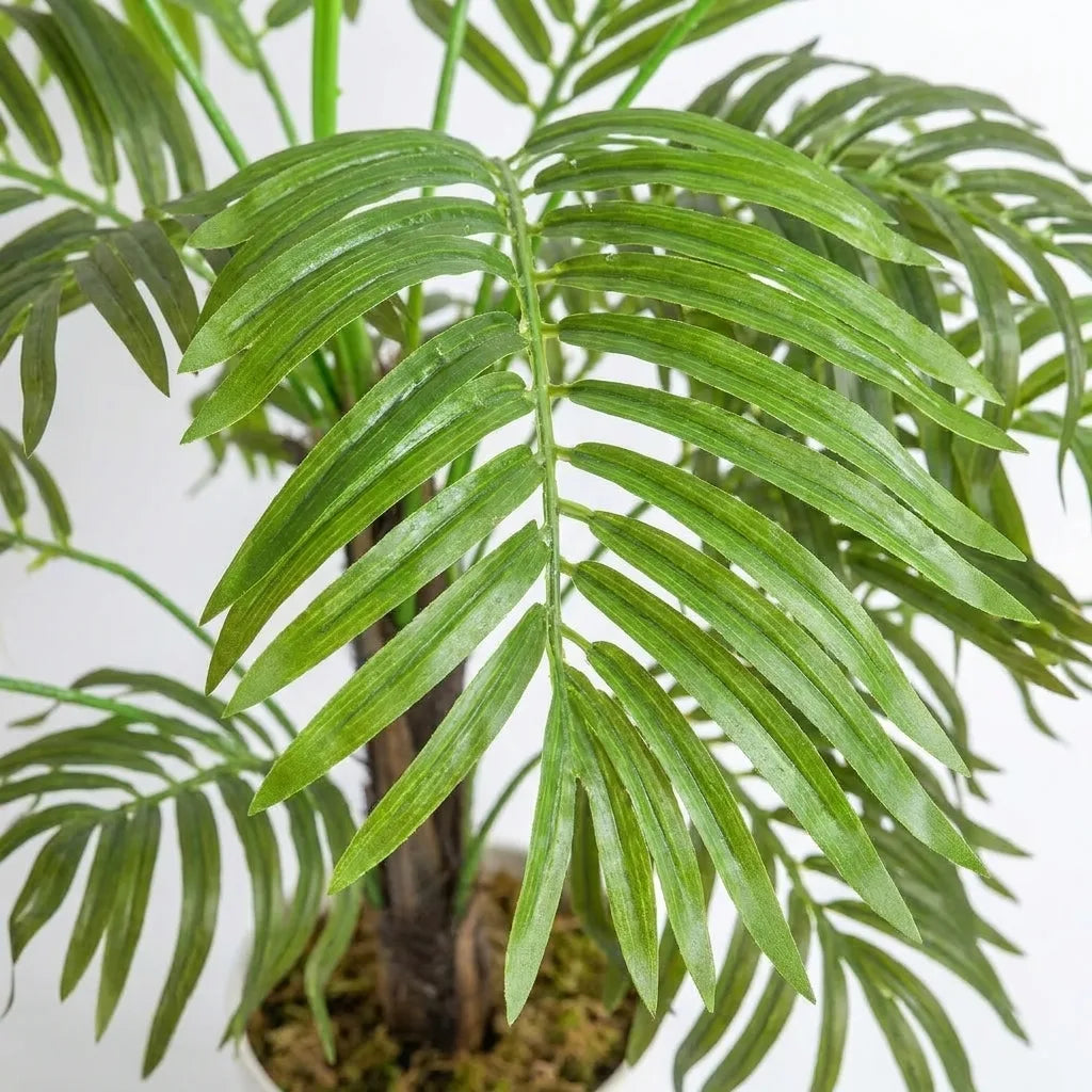 1.1m Decorative Artificial Green Palm Plant | Faux Tropical Indoor Decor