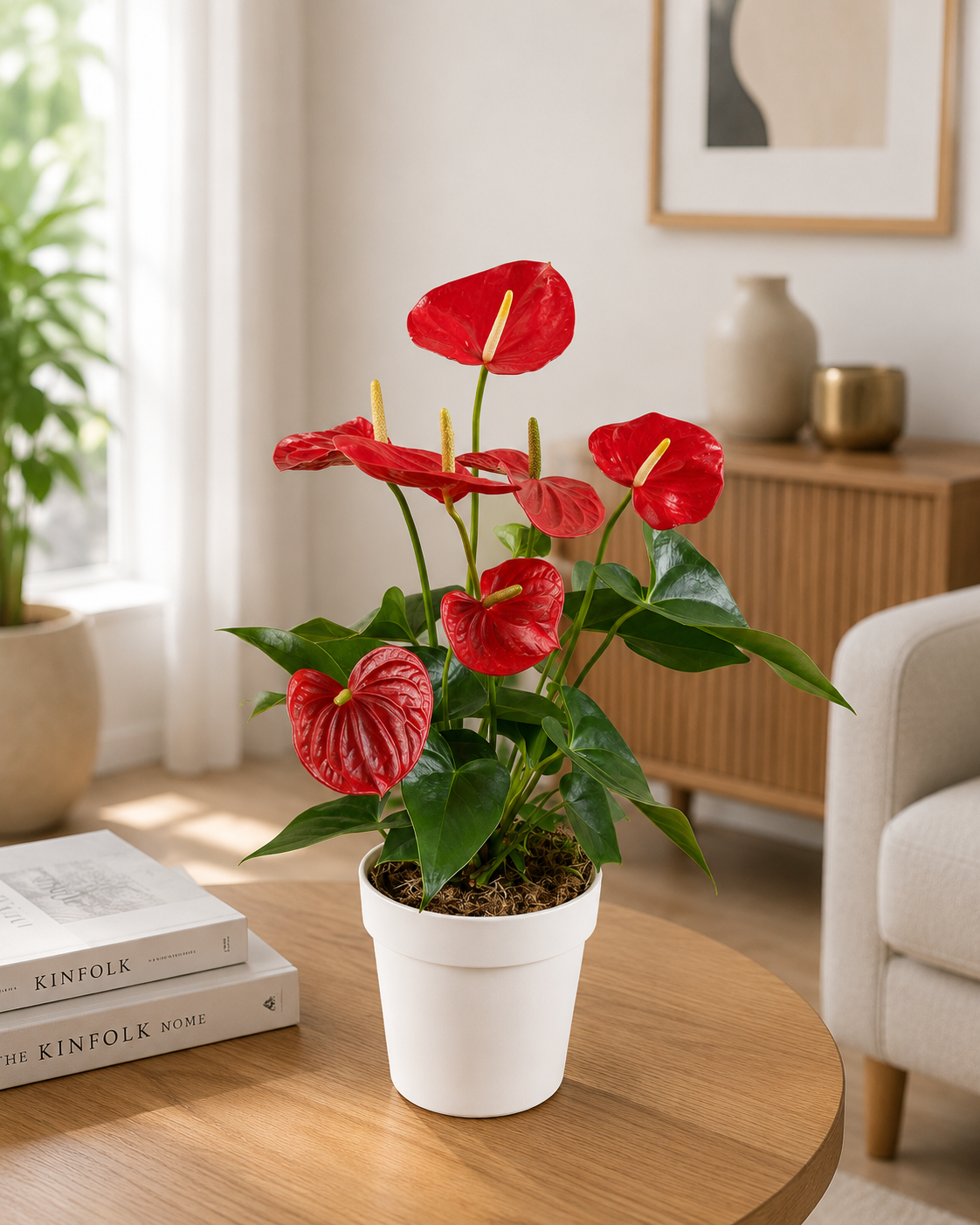 Anthurium Red  ( Flamingo Red Medium ) - Indoor Plant