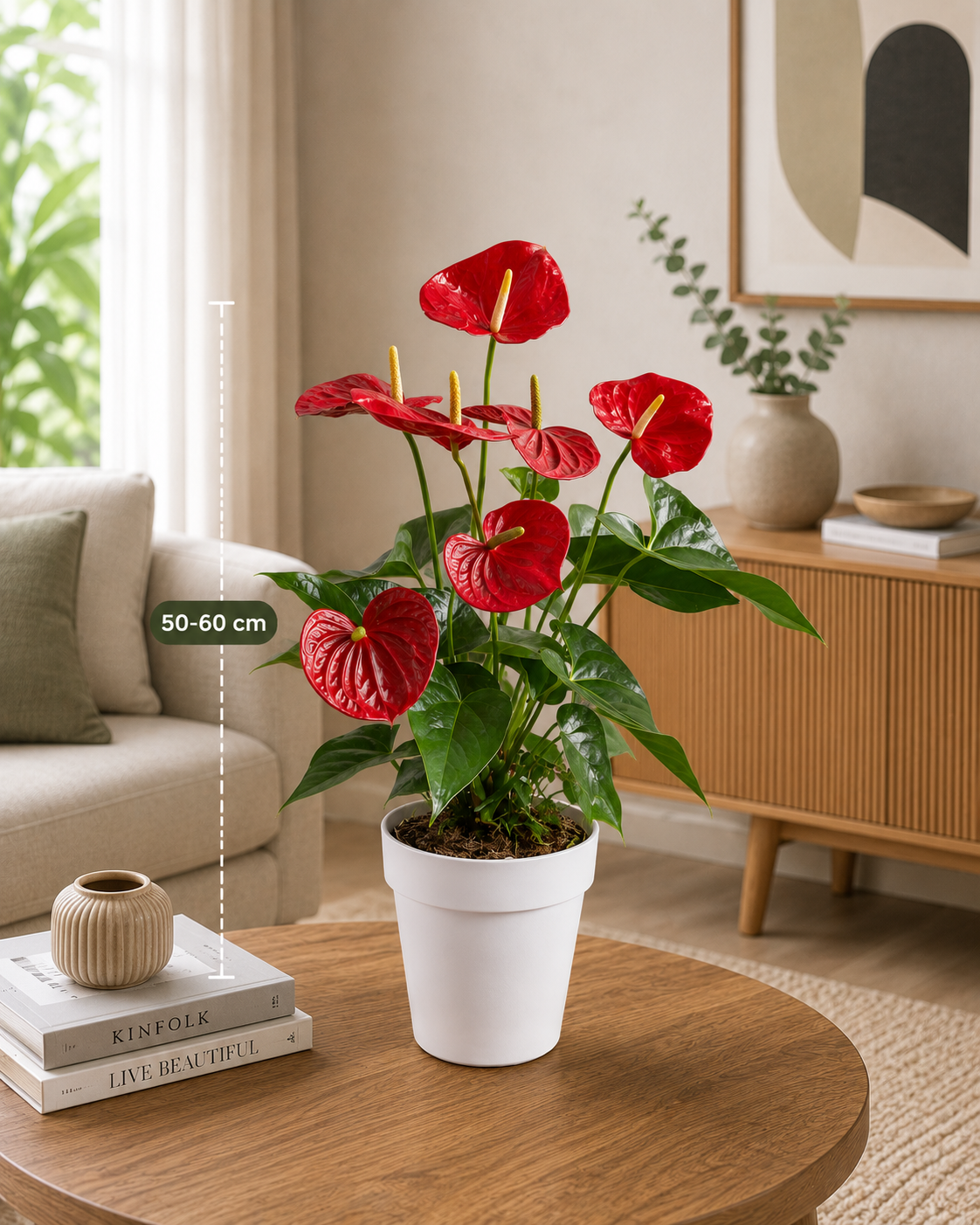 Anthurium Red  ( Flamingo Red Medium ) - Indoor Plant