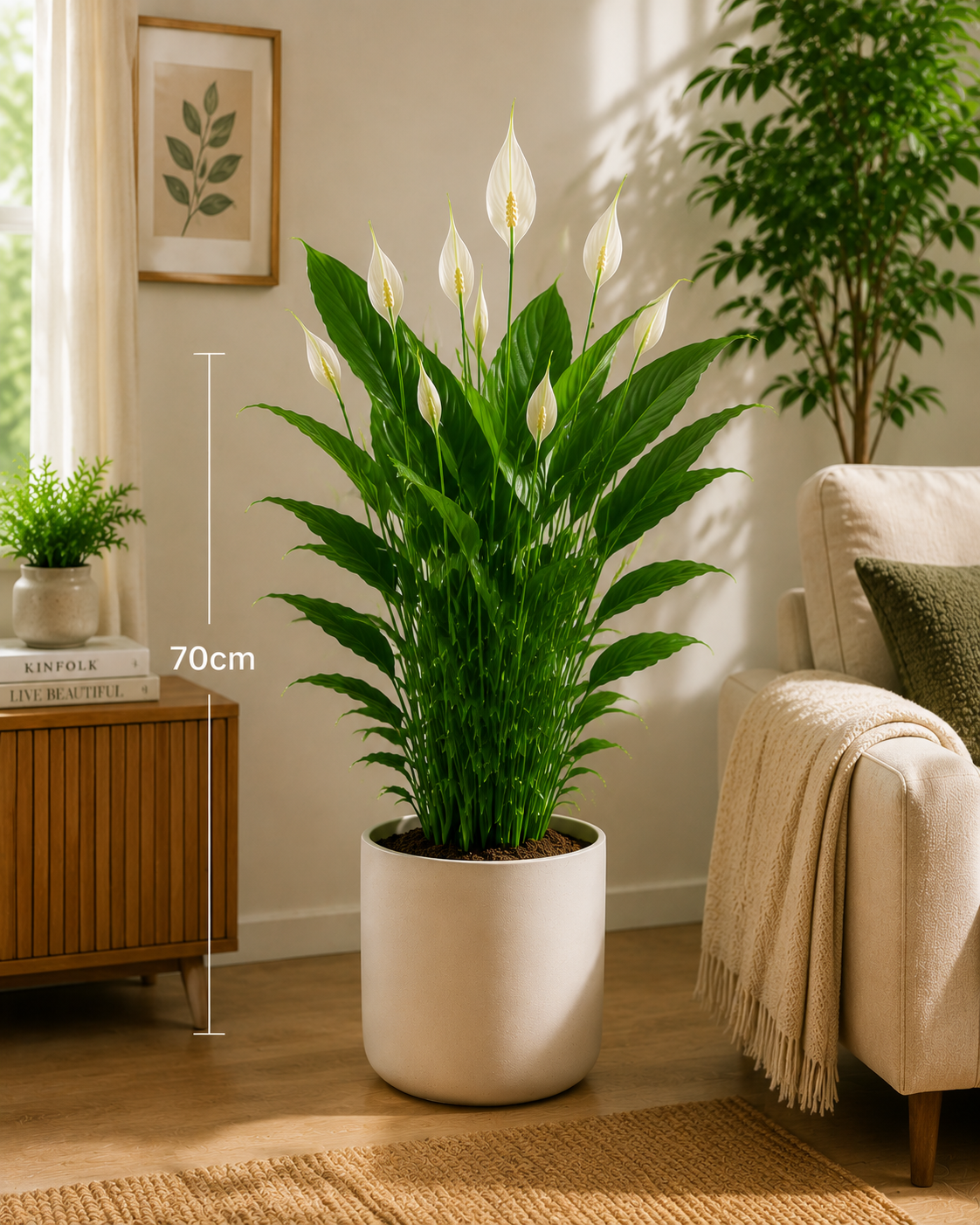 Peace Lily (Spathiphyllum) - Indoor plant