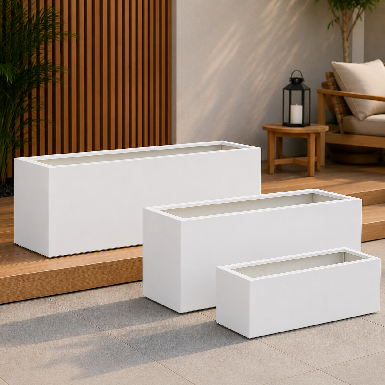 GRP Rectangular Planter - Pot and Planter