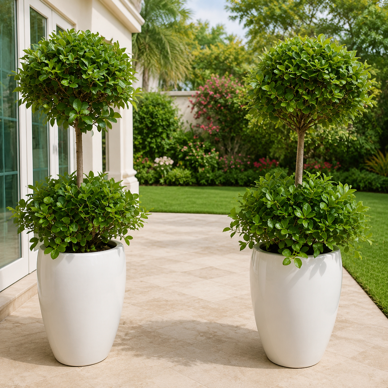 Ficus Panda Plants in Ceramic Pots – Outdoor Plants