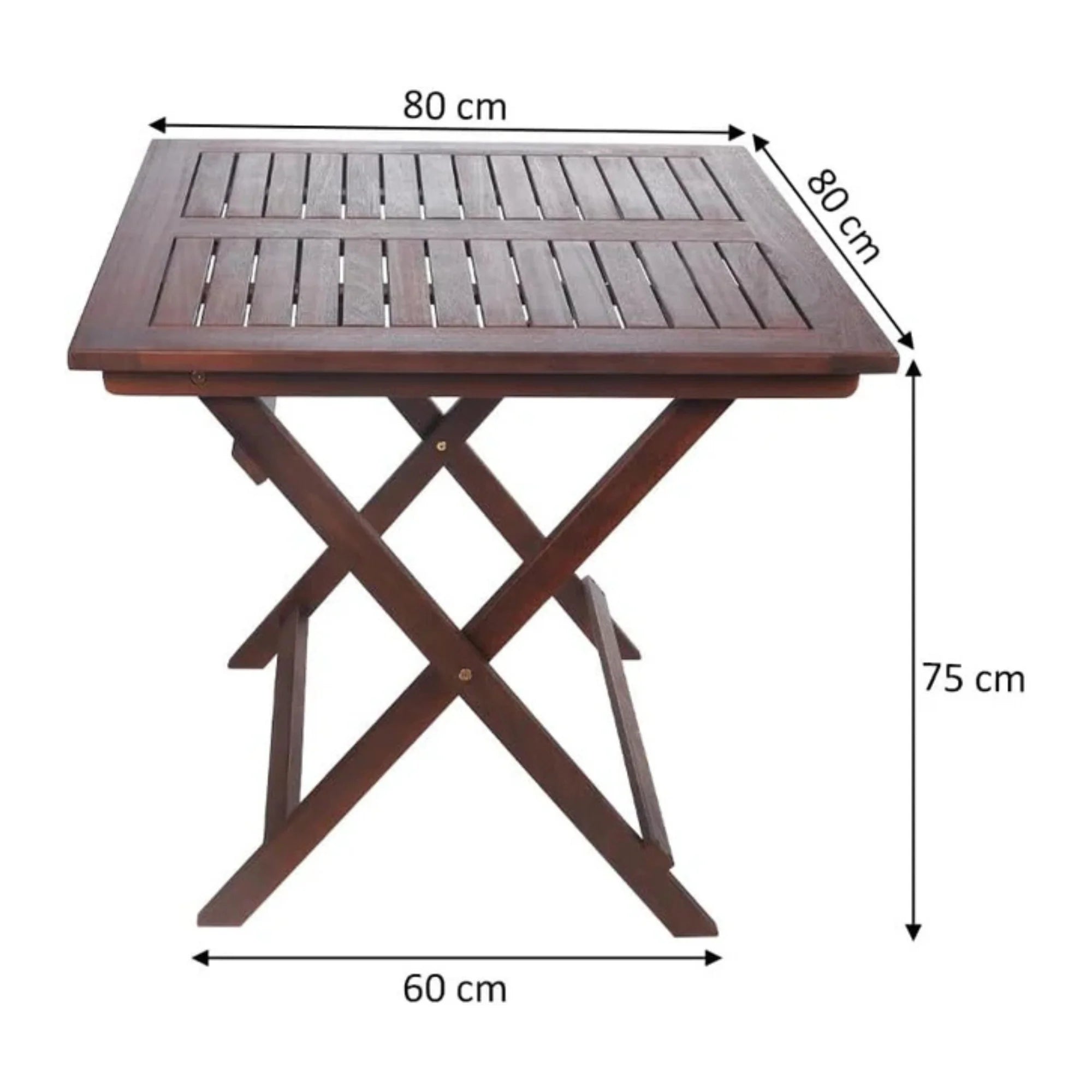 Modern Wooden Folding Table — Indoor & Outdoor