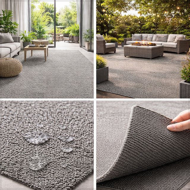 Artificial Grass Carpet – Grey Color | 200cm x 100cm