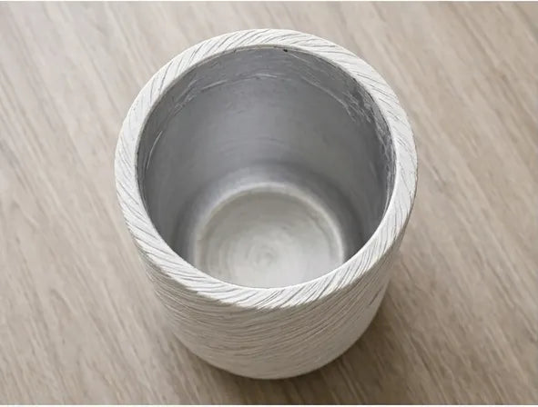JQ-1846 White GRC Pot | Buy Glass Reinforced Concrete Planter in Dubai UAE