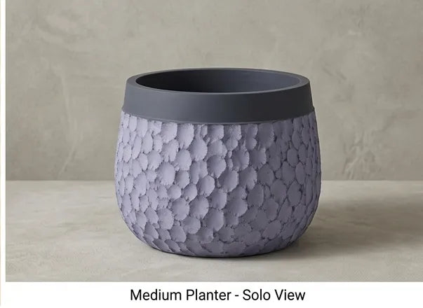 JQ-1741-G Grey GRC Pot | Buy Glass Reinforced Concrete Planter in Dubai UAE