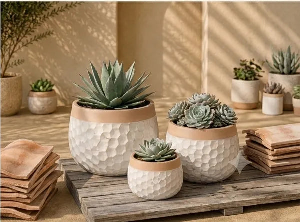 JQ-1741-C Coffee GRC Pot | Buy Glass Reinforced Concrete Planter in Dubai UAE