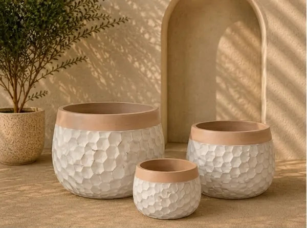 JQ-1741-C Coffee GRC Pot | Buy Glass Reinforced Concrete Planter in Dubai UAE