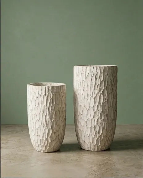 JQ-1522-W GRC Pot White | Buy Glass Reinforced Concrete Planters in Dubai UAE