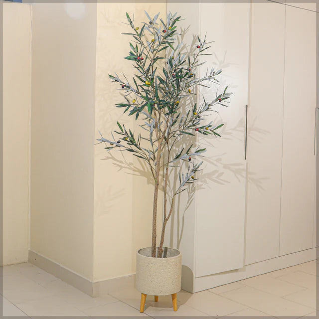 Nearly Natural Olive Plant 180cm Tall (Black Nursery Pot)
