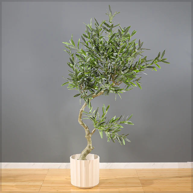Faux Olive Tree 160cm (Black Nursery Pot)