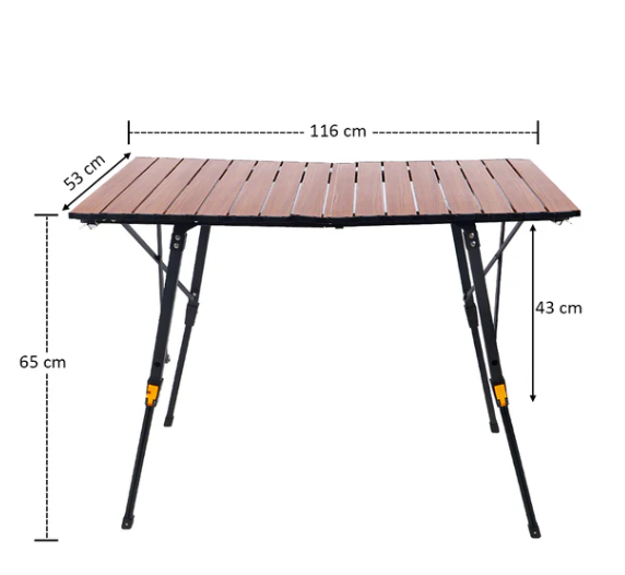 Portable Folding Camping Table with Bag(Table Only)