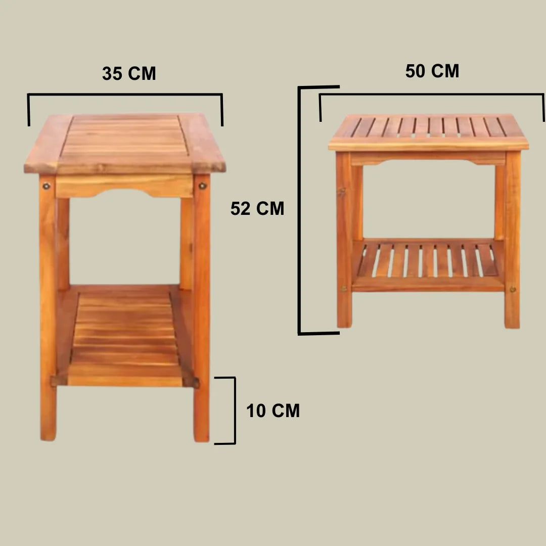 Premium Solid Acacia Wood Table | Durable Outdoor & Indoor Dining Furniture