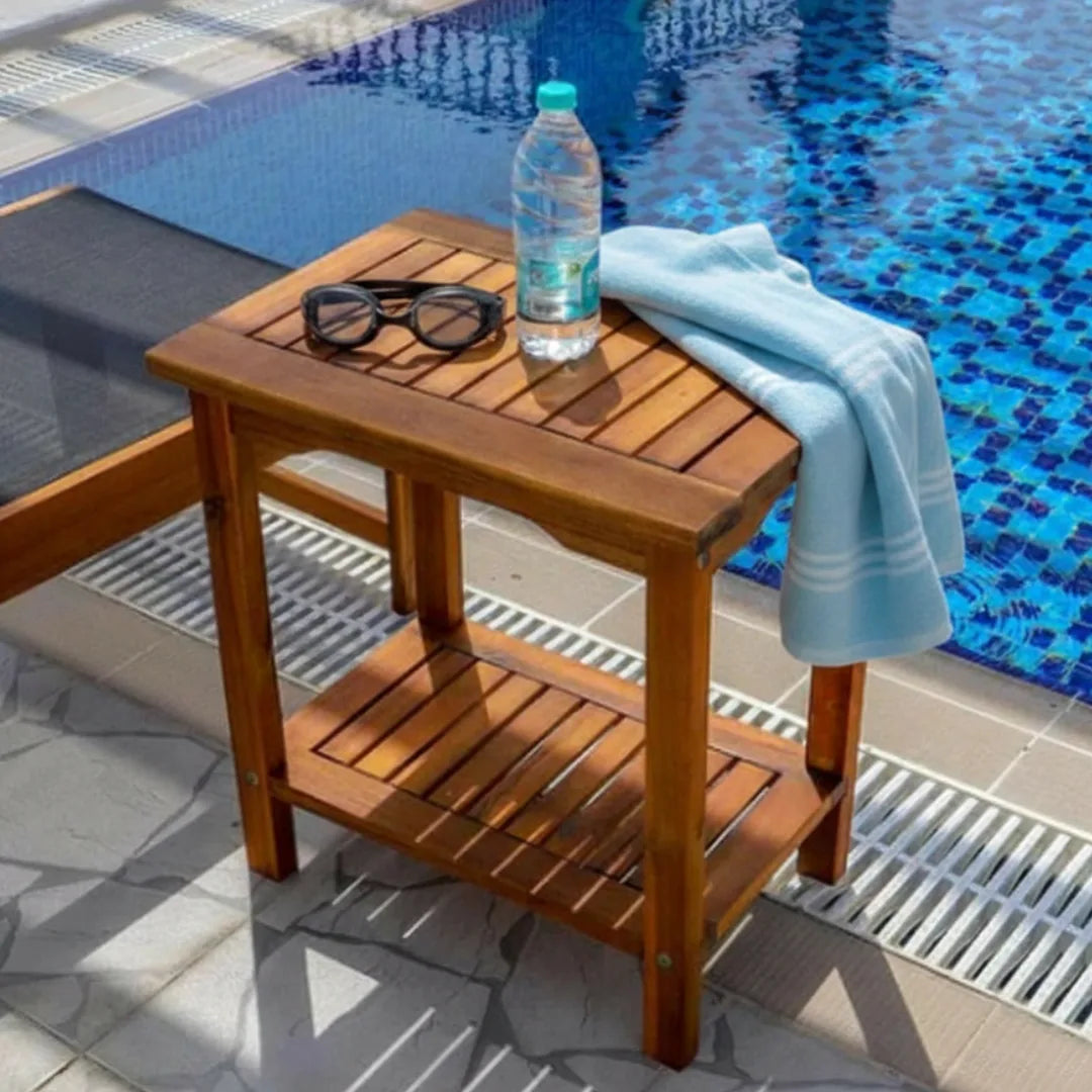 Premium Solid Acacia Wood Table | Durable Outdoor & Indoor Dining Furniture