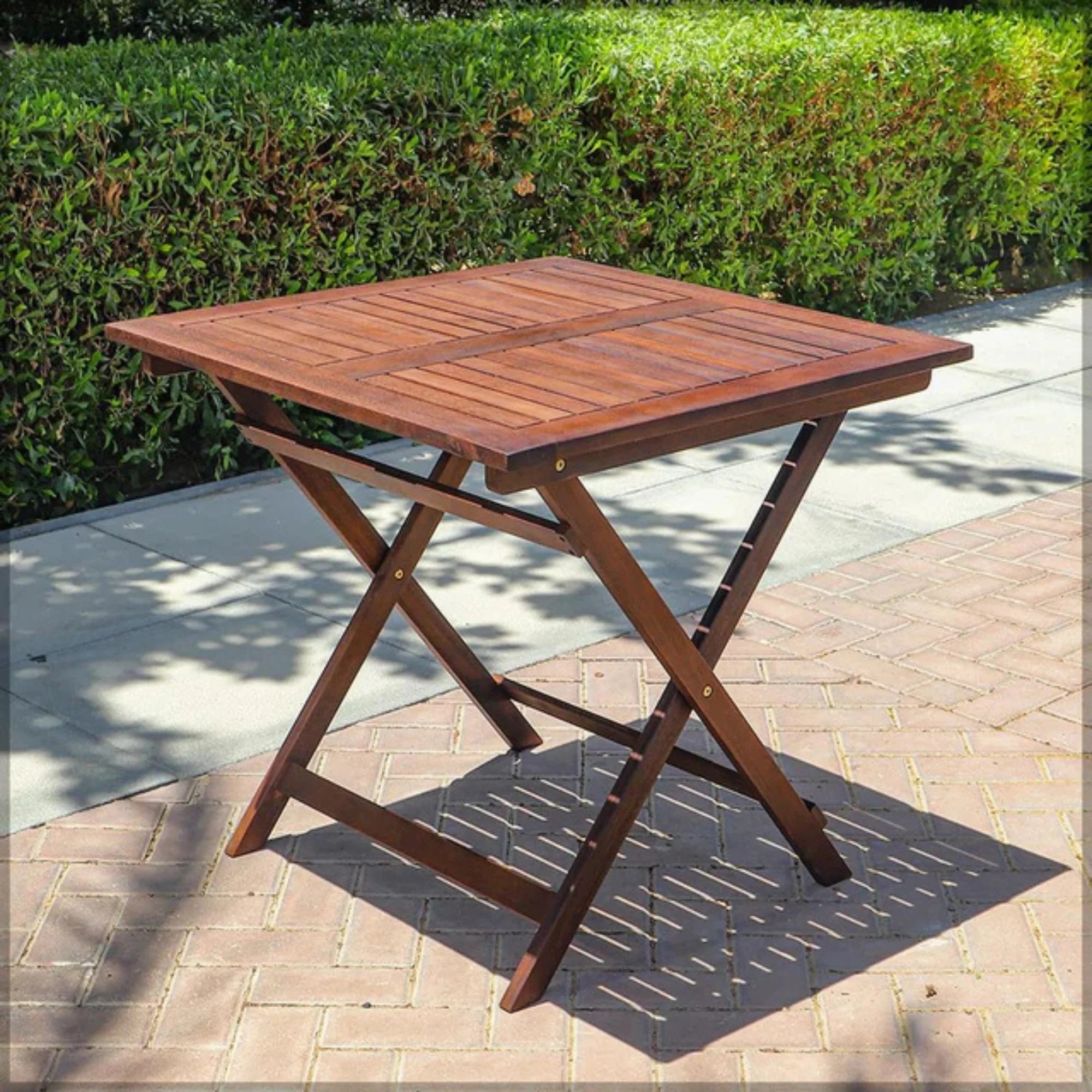 Modern Wooden Folding Table — Indoor & Outdoor