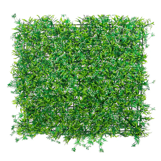 Artificial Babybreath Green Panels – UV Stabilized Faux Floral Wall Panels (50x50cm)