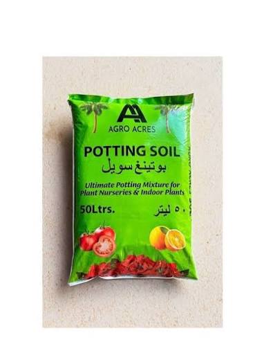 Potting Soil - Soil Planting Mix Potting Soil (Size 50 Litters Bag)
