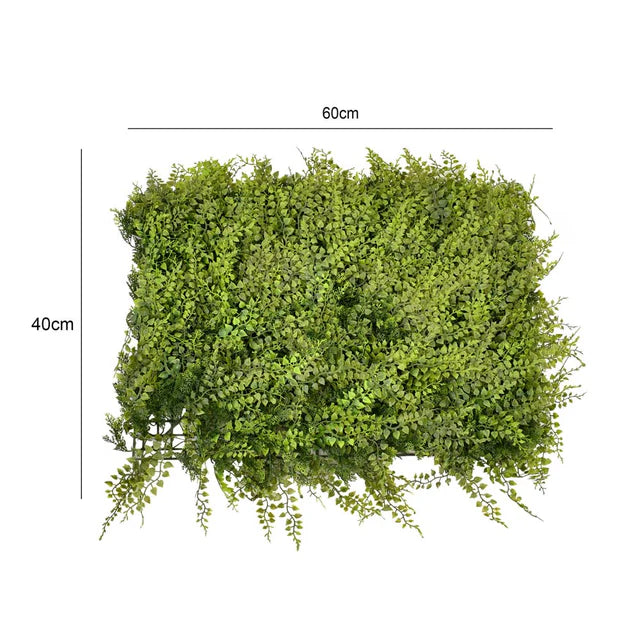 Artificial Leaves Wall Grass Panel – Faux Green Wall Decoration (40x60cm)