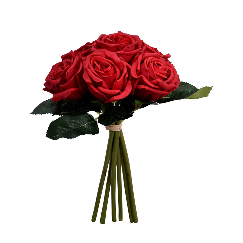 Real Touch Artificial Rose Flowers – Single Bunch (Without Vase) | RJ Garden Center