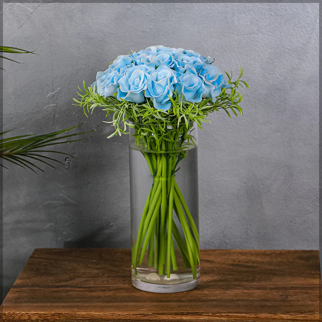 Nearly Natural Real Touch Roses – Single Bunch (Without Vase) | RJ Garden Center