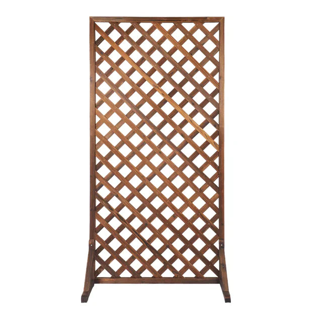 Garden Fence for Climbing Plants & Pots – Wooden Trellis Screen (90 x 180cm)